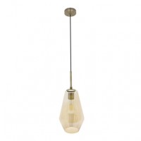 Distribuidor - Lâmpadas Diversas | Colgantes Moderno | COLGANTE PINAP 1XE27 CUERO/AMBAR REGX17X17 CM Ref: 193491714